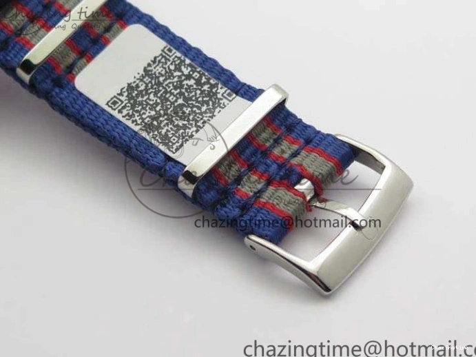 0213 FashionForward Seamaster 300M 007 SS URF 1:1 Best Edition White Dial Ceramic Bezel On Nylon Strap A2507(Free SS Bracelet) 8118